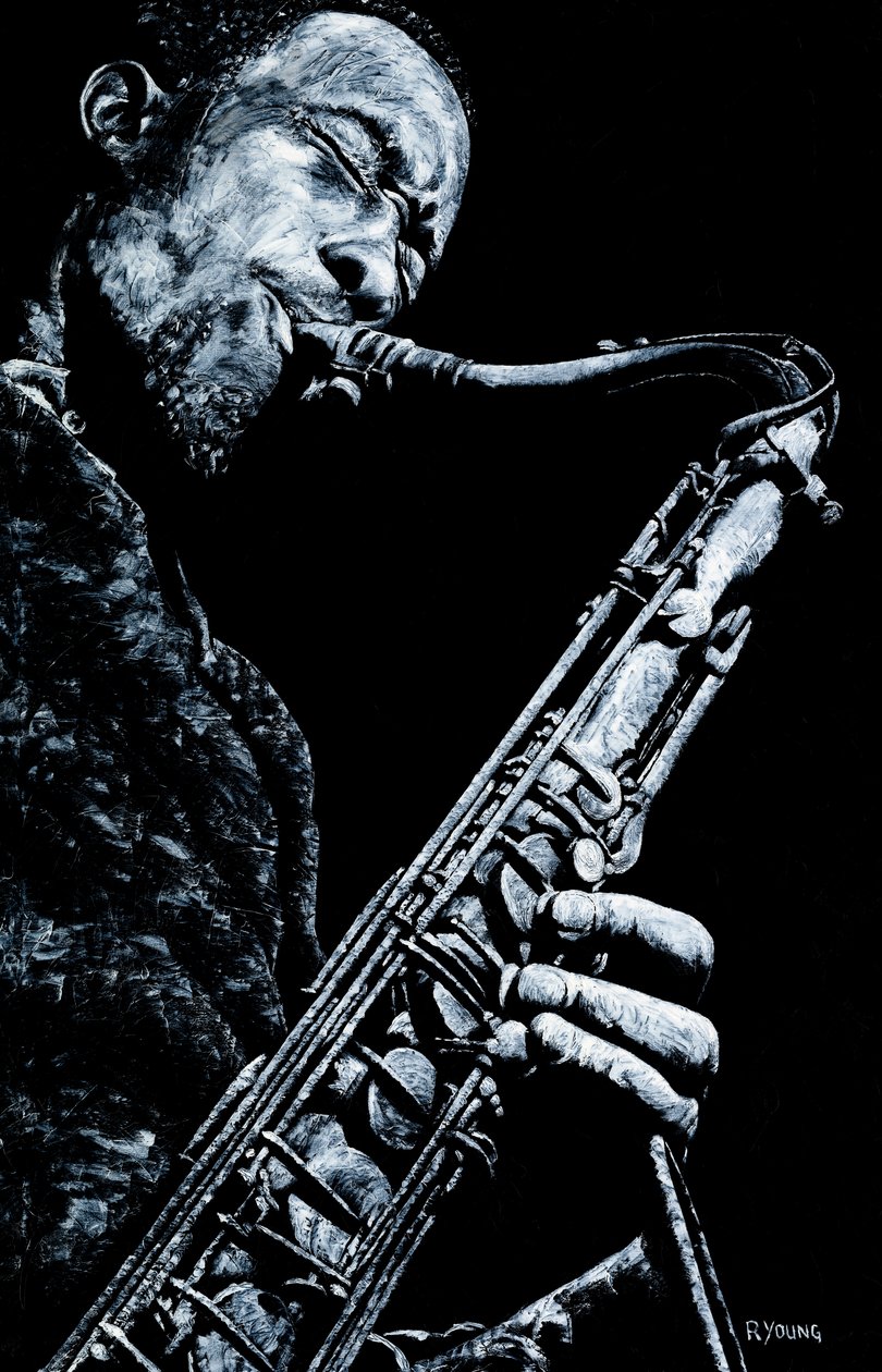 Afslappet saxofon af Richard Young