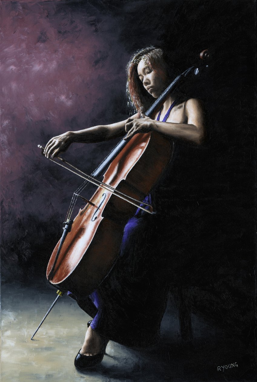 Følelsesladet cellist af Richard Young