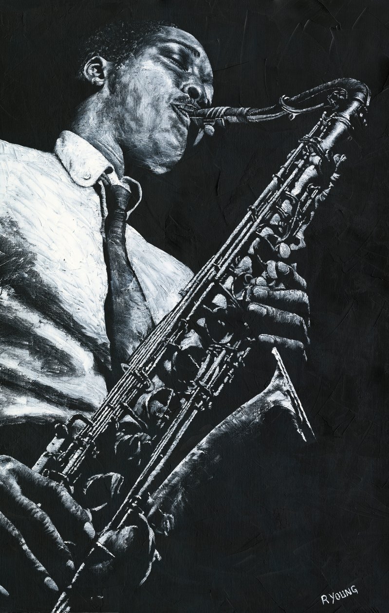 Ekspressiv saxofon af Richard Young