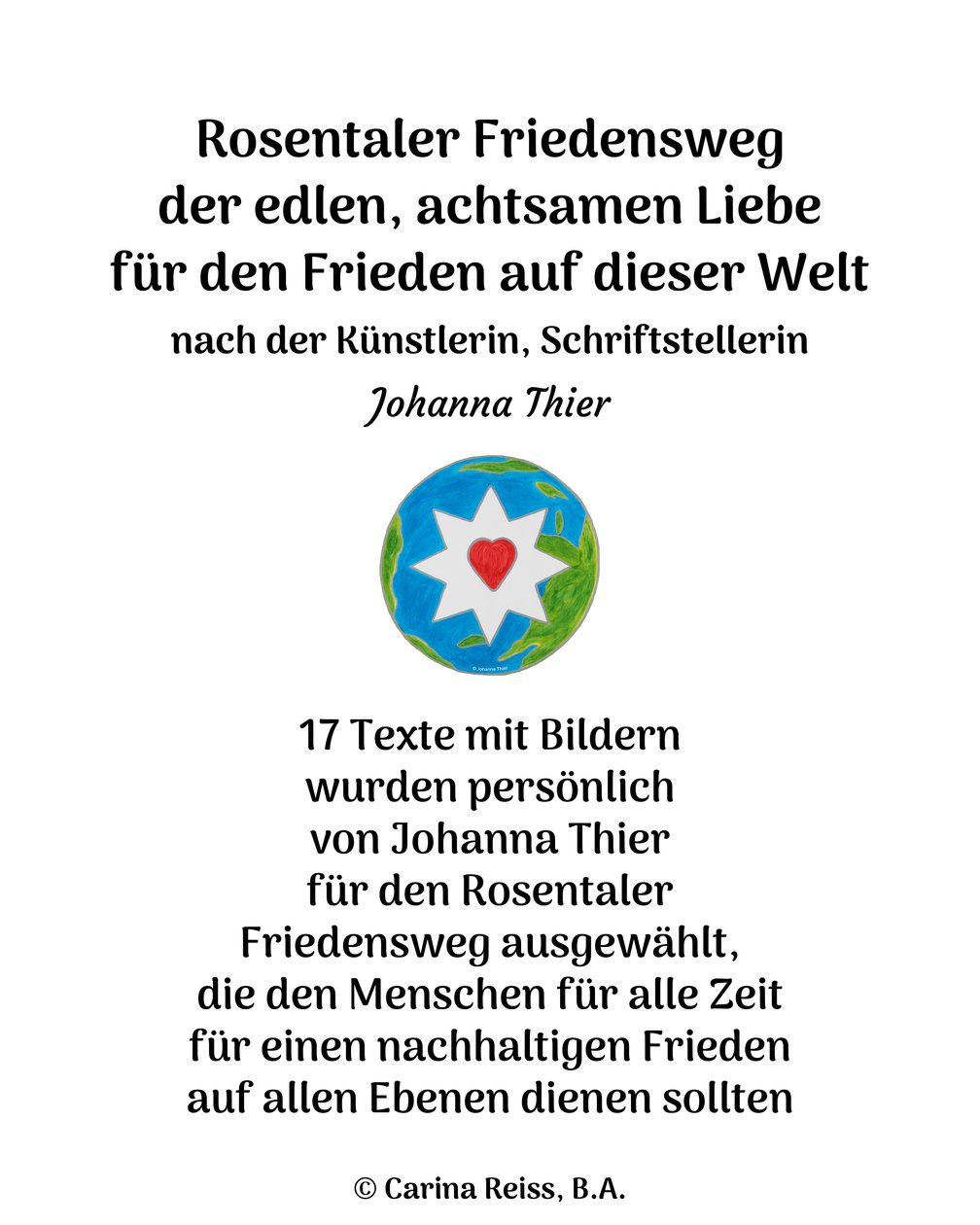 Rosental fredssti af Johanna Thier