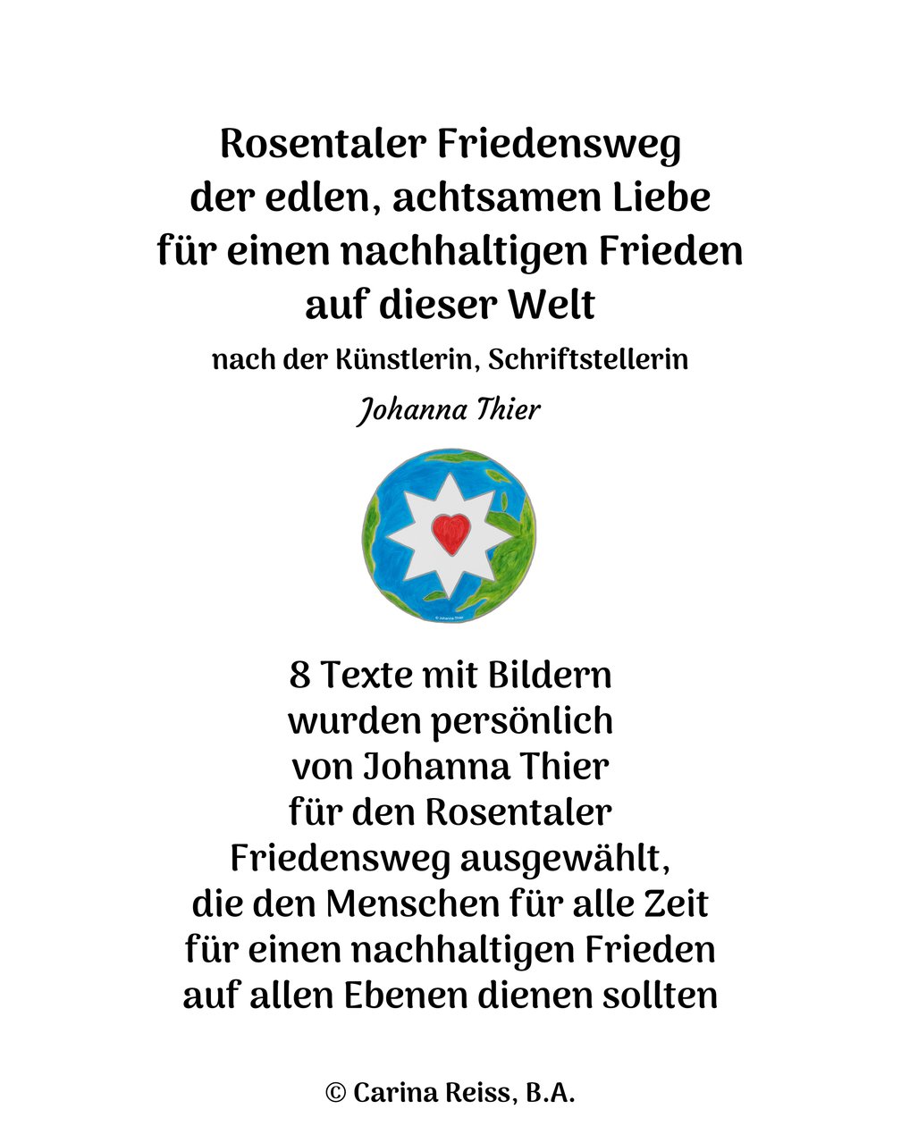 Rosental fredssti af Johanna Thier