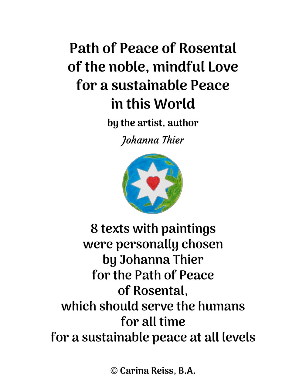 Path of Peace of Rosental af Johanna Thier