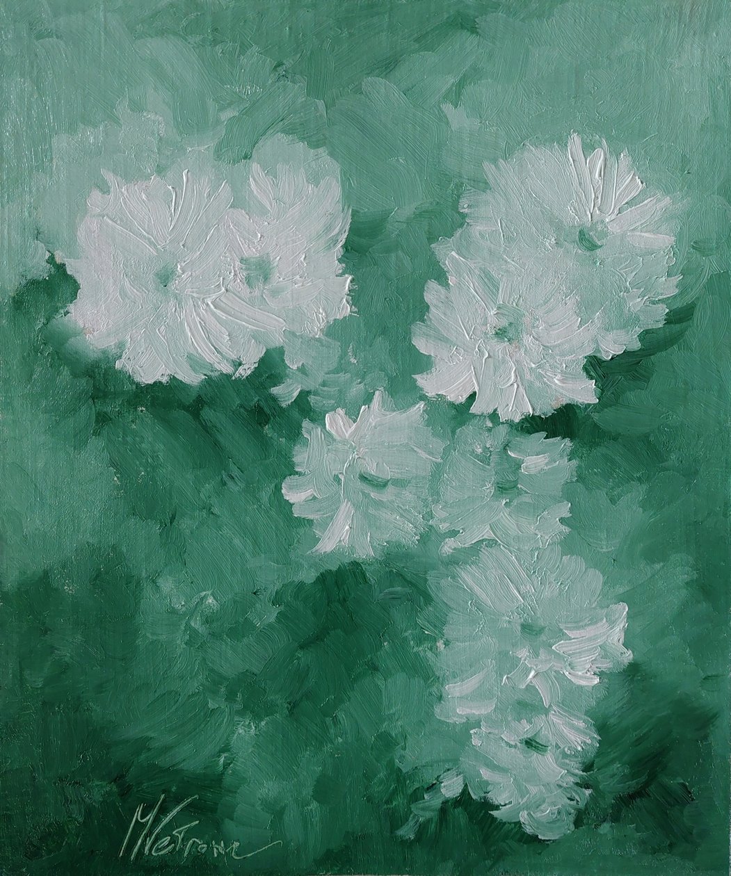 Hvide blomster af M. Vet