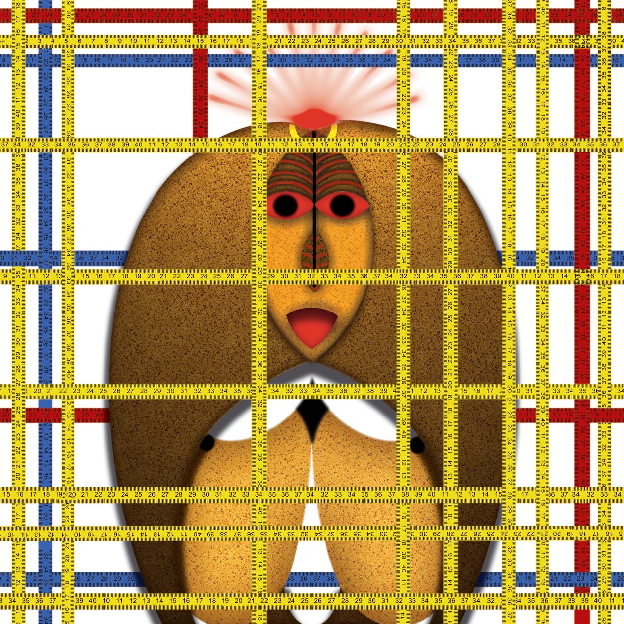 Animal Rationale (I) - Hommage Piet Mondrian af Alexander Eibach