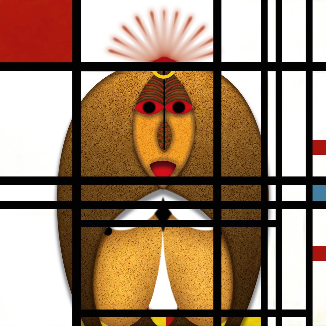 Lockdown (IV) - (aus der Serie Animal Rationale) af Alexander Eibach