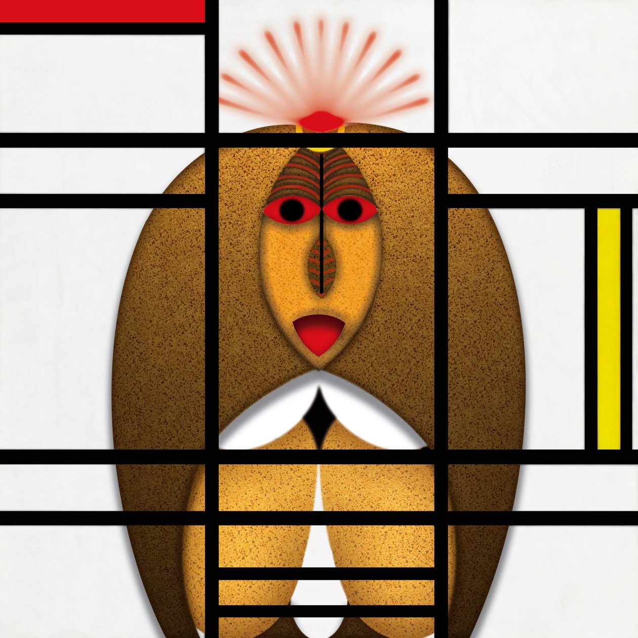 Lockdown (XII) - (aus der Serie Animal Rationale) af Alexander Eibach