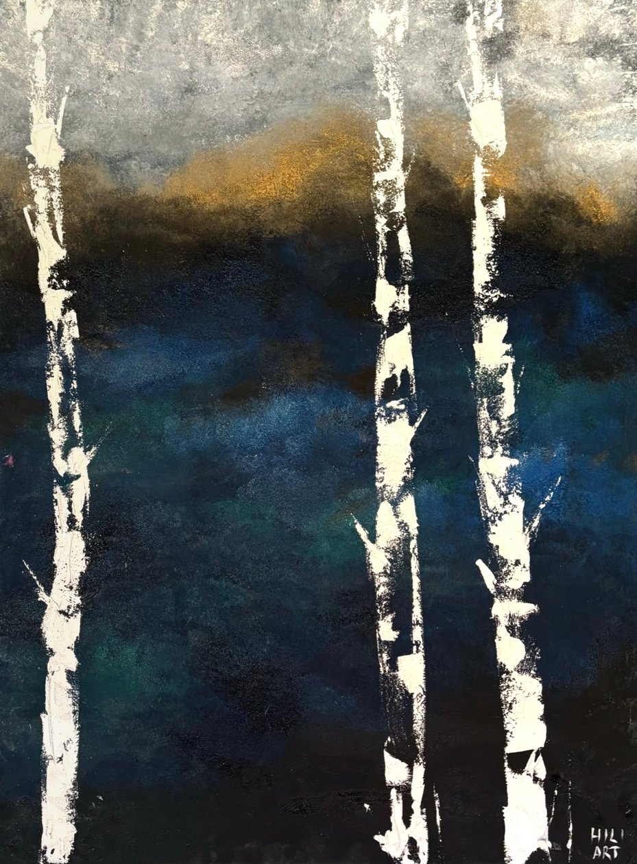 Mørkeblå af HILI ART Tetiana Brzozowski