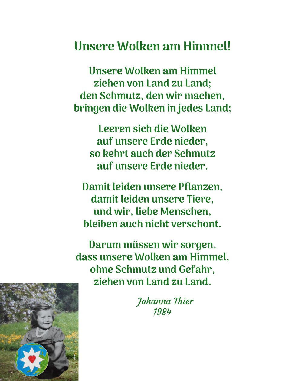 Vores skyer på himlen - version 2 af Johanna Thier