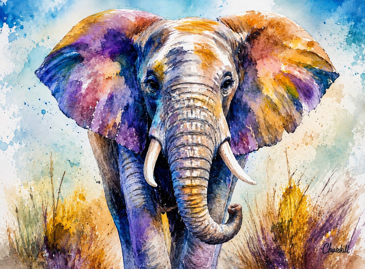 Elefant af HaskellArt