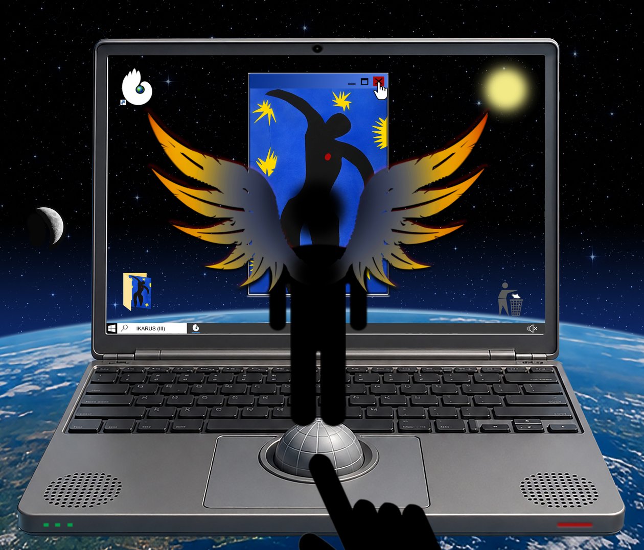 IKAROS (III) (fra serien WINDOWS) af Alexander Eibach