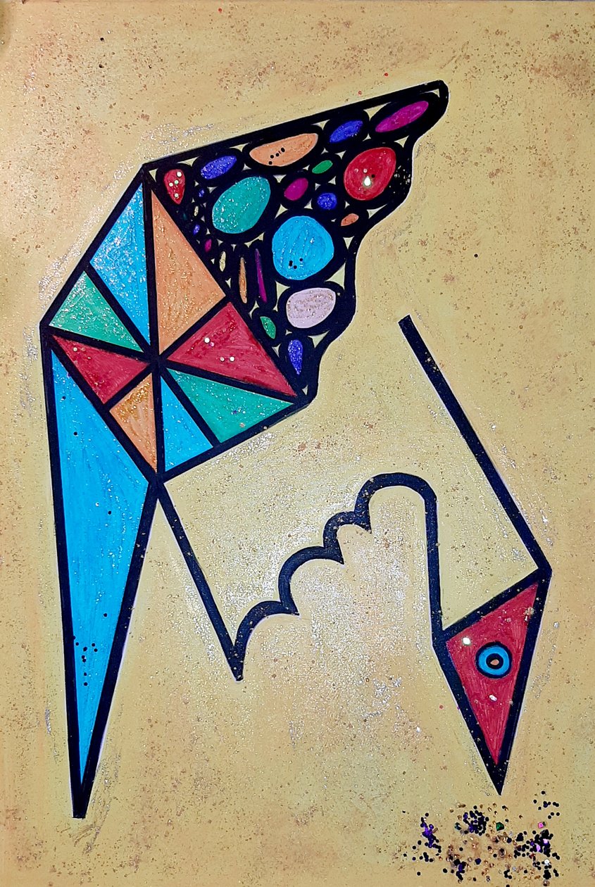 Pikkende fugl af Steffi_Seiler_Art