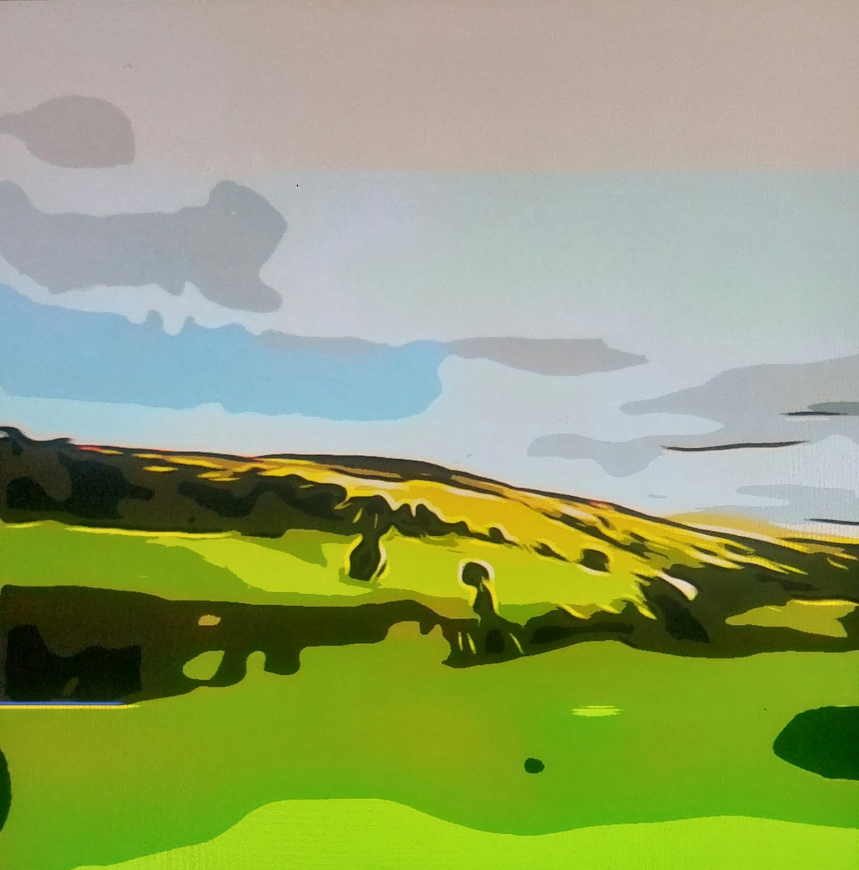 Digitale Landschaft 01 af M. Vet