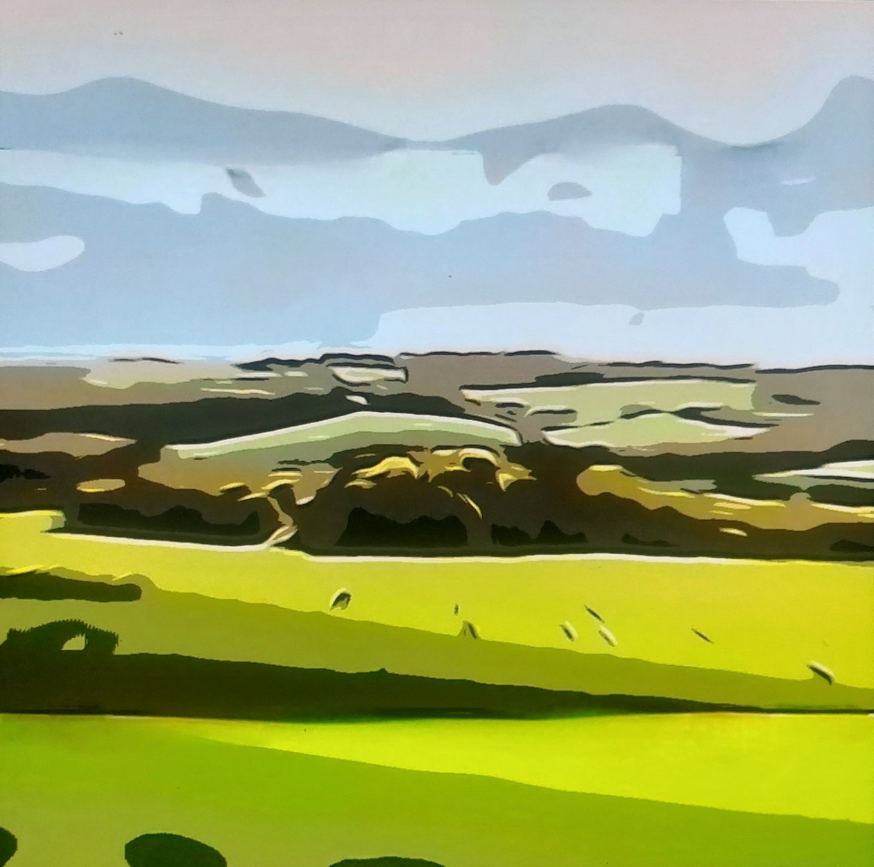 Digitale Landschaft 04 af M. Vet