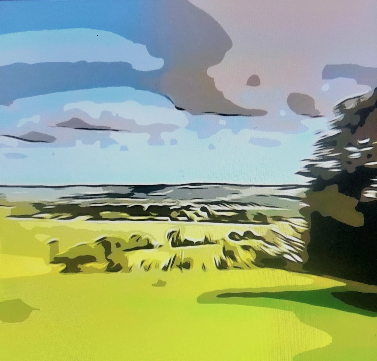 Digitale Landschaft 05 af M. Vet