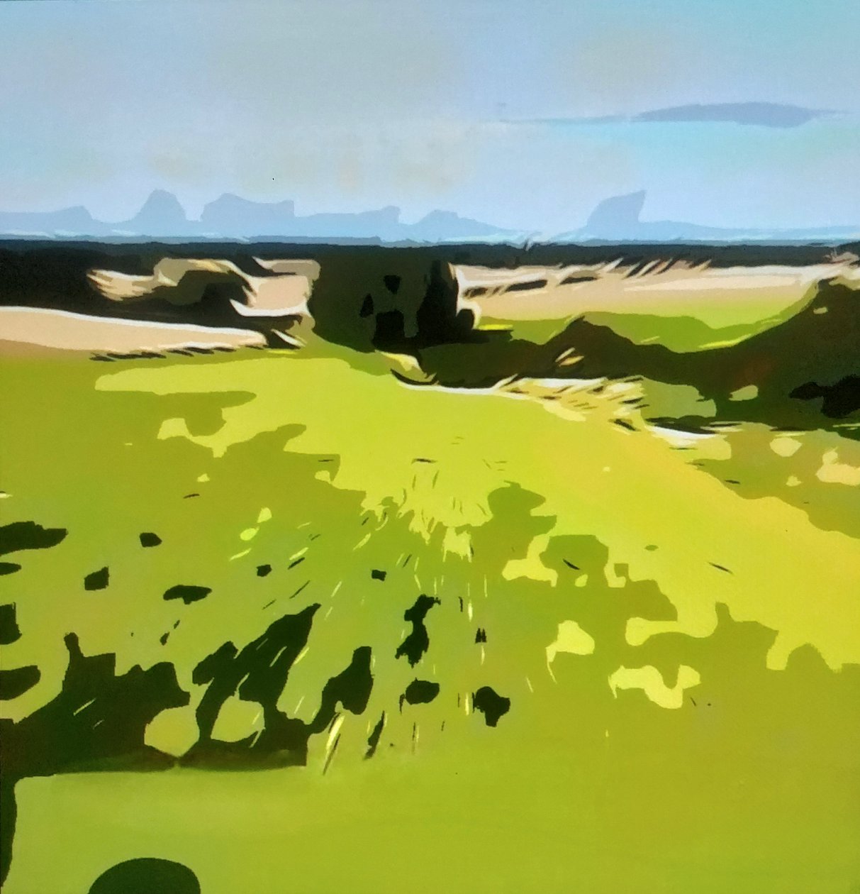 Digitale Landschaft 22 af M. Vet