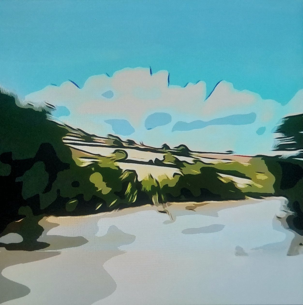 Digitale Landschaft 26 af M. Vet