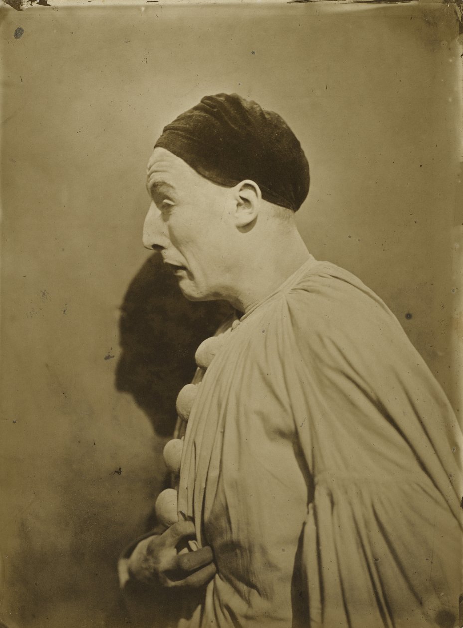 Pierrot in Pain, 1854 (saltet papirtryk) af Nadar