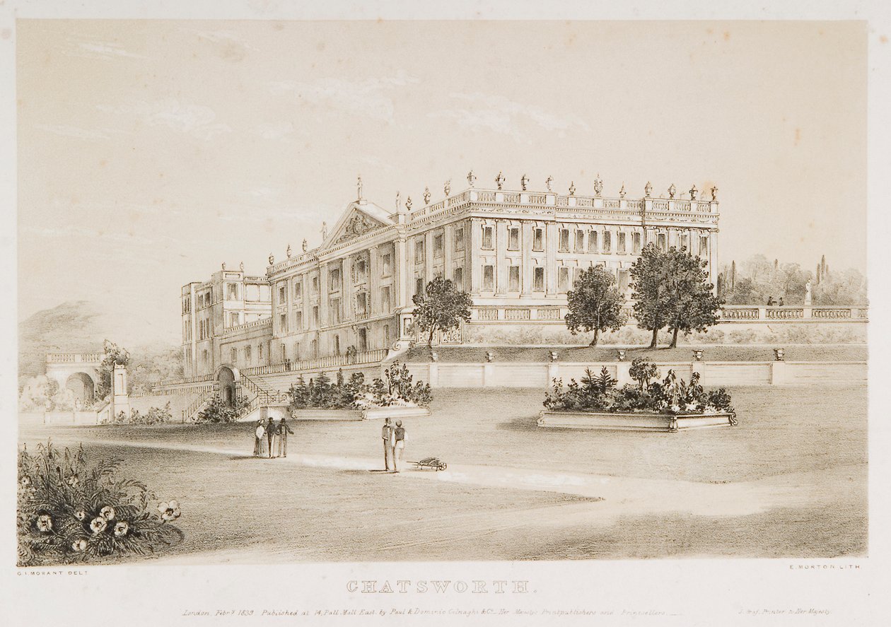 Chatsworth House, Derbyshire, 1839 af 4th Earl of Morton James Douglas