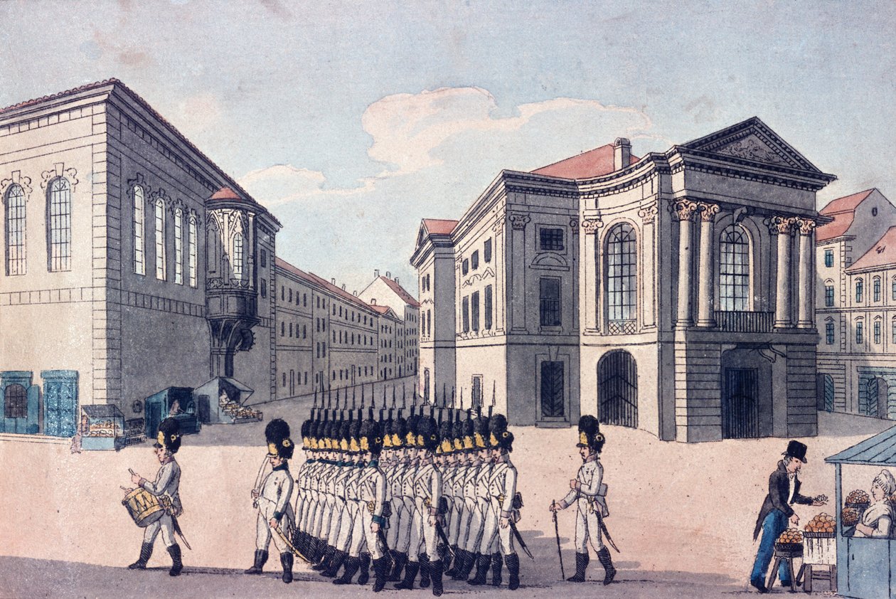 Estates Theatre, Prag, ca. 1810 af A. and Berka, Johann Gustav