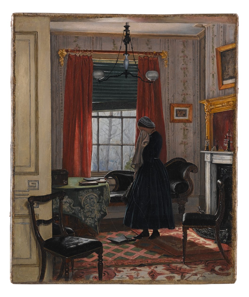 The First Place, 1860 olie på lærred af A. Erwood