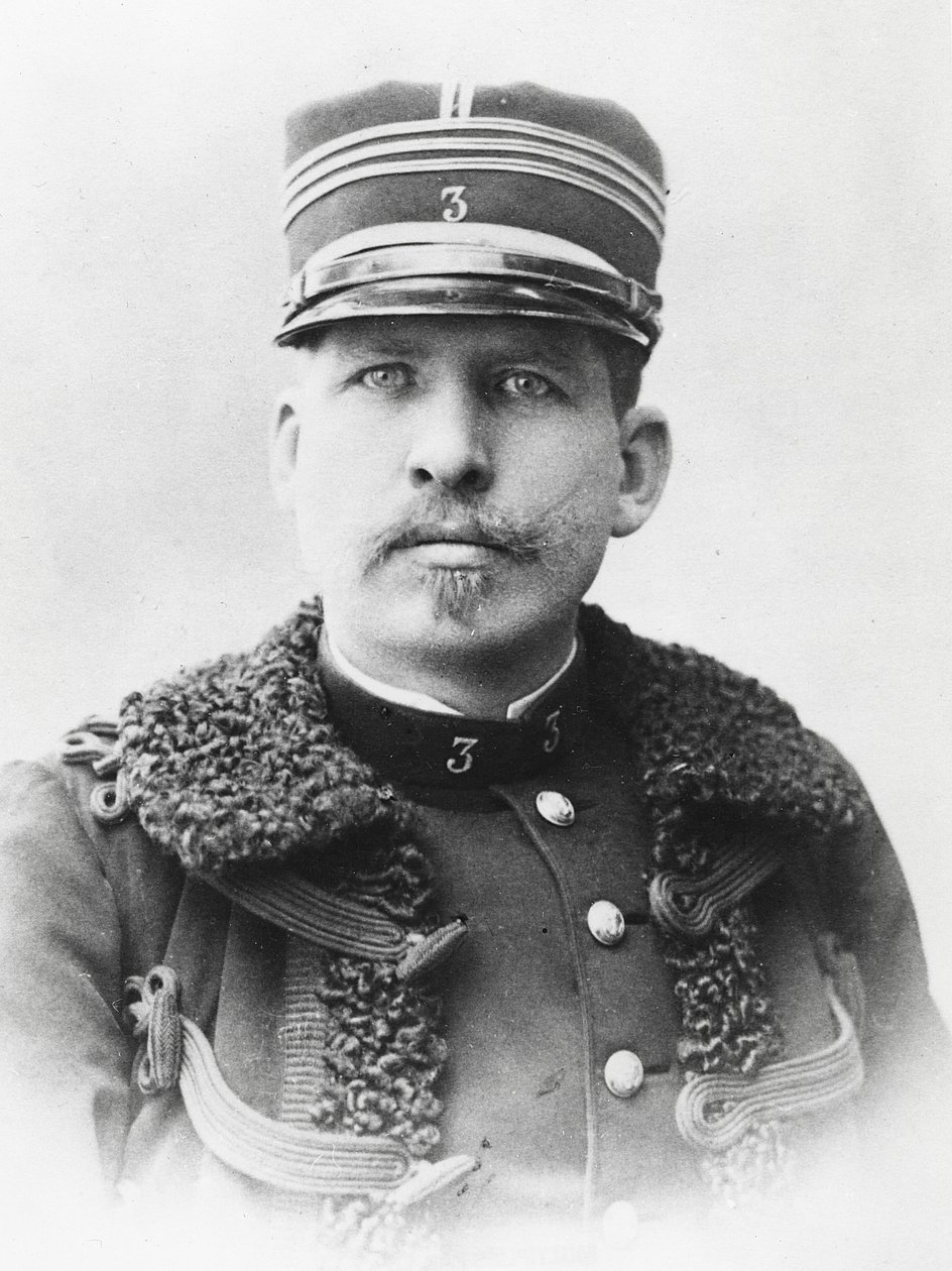 Portræt af Freystaetter, en af dommerne i Dreyfus-affæren af A. Gerschel