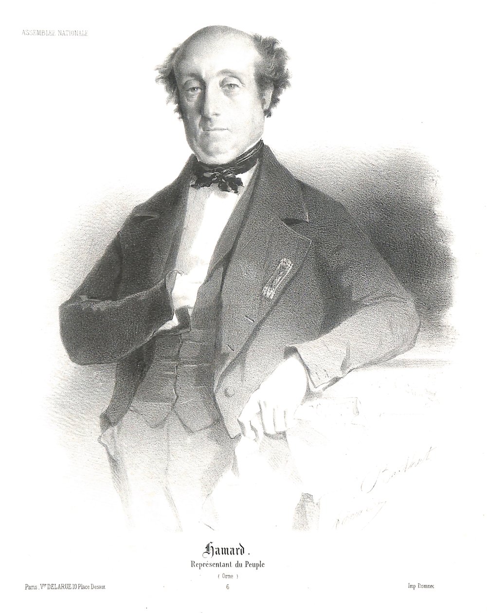 Portræt af Pascal HAMARD af A. Lemaire Berthet