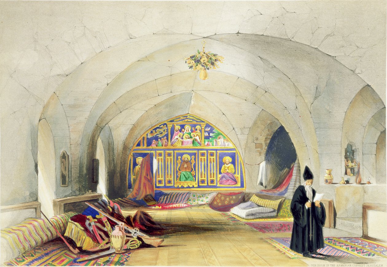 Værelse i et armensk kloster i Jerusalem af A. Margaretta Burr