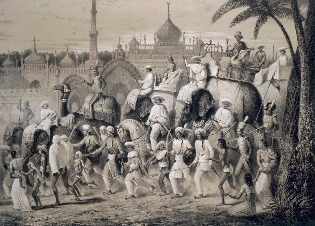 Lucknow, hovedgaden, fra 