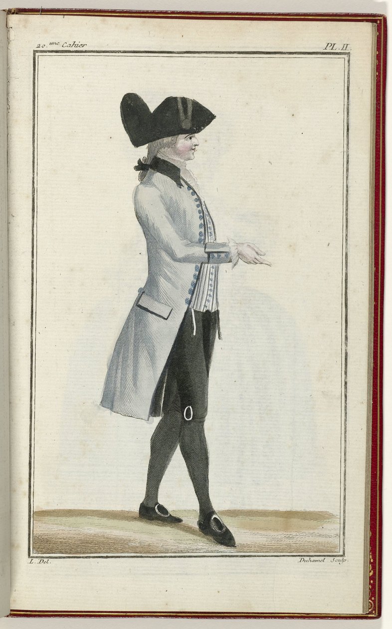 Cabinet des Modes eller Les Modes Nouvelles, 1. september 1786, pl. II af A.B. Duhamel