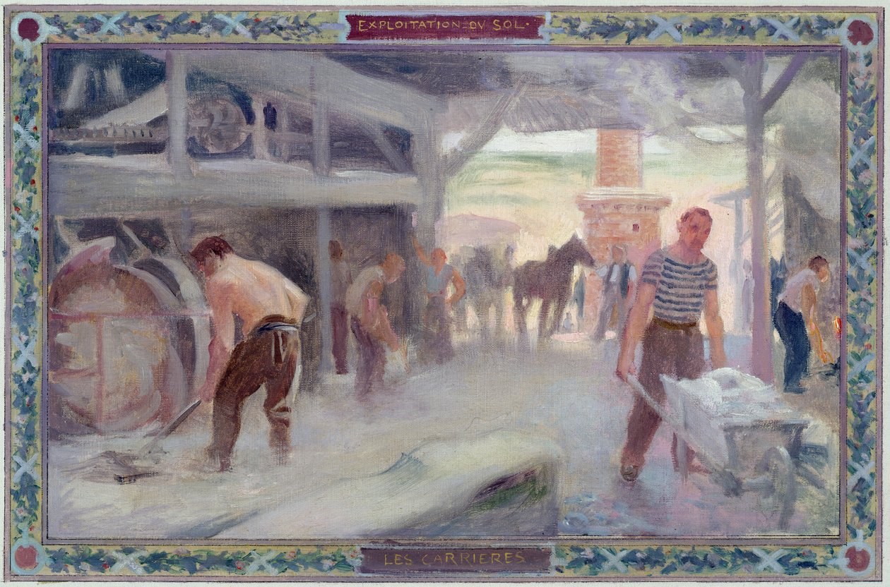 Brug af solen: bærerne, 1892 af A.F. and Bonnencontre Gorguet