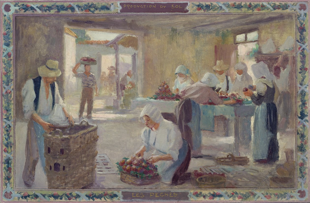 Solens produktion: Fersken, 1892 af A.F. and Bonnencontre Gorguet