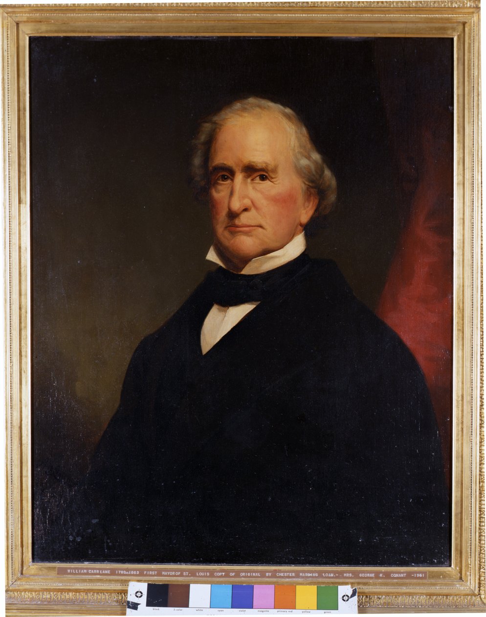 Portræt af William Carr Lane (1789-1863), første borgmester i St. Louis og anden guvernør i New Mexico af A.J. Conant