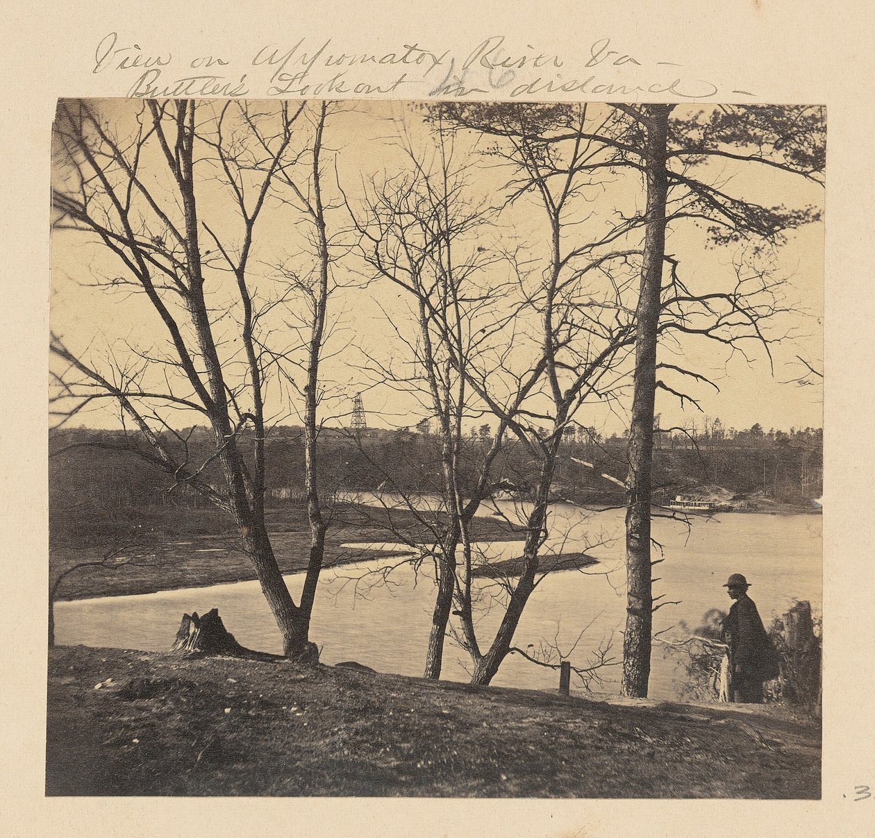 Udsigt over Appomattox-floden i Virginia. Butler