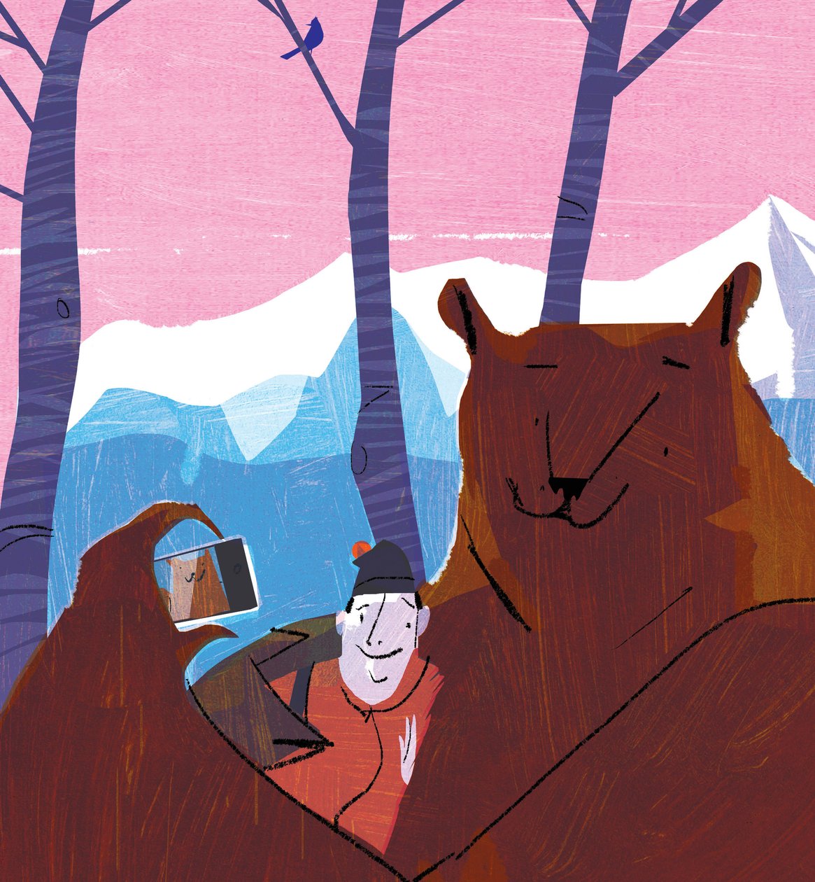 Bear Selfie, 2015 af A.Richard Allen
