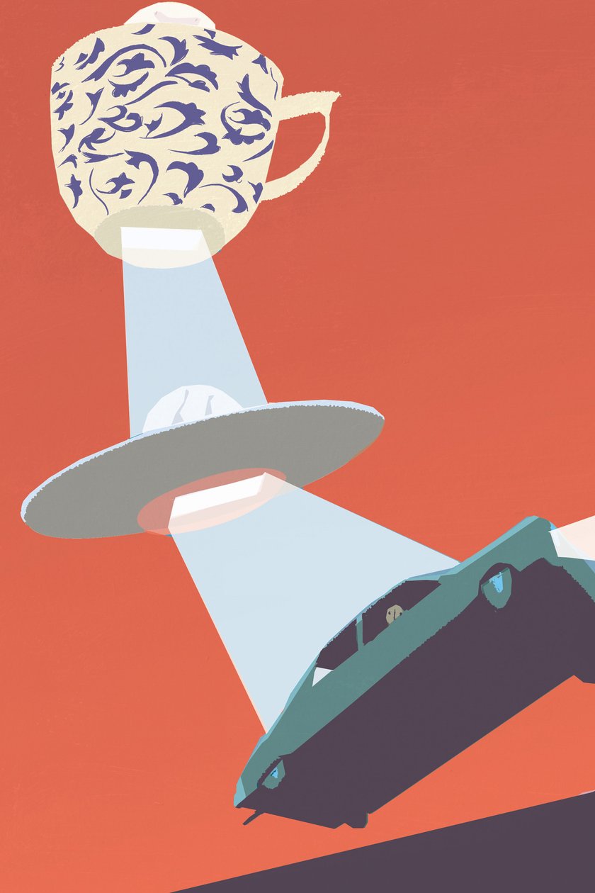 Flyvende tallerken, 2010 af A.Richard Allen