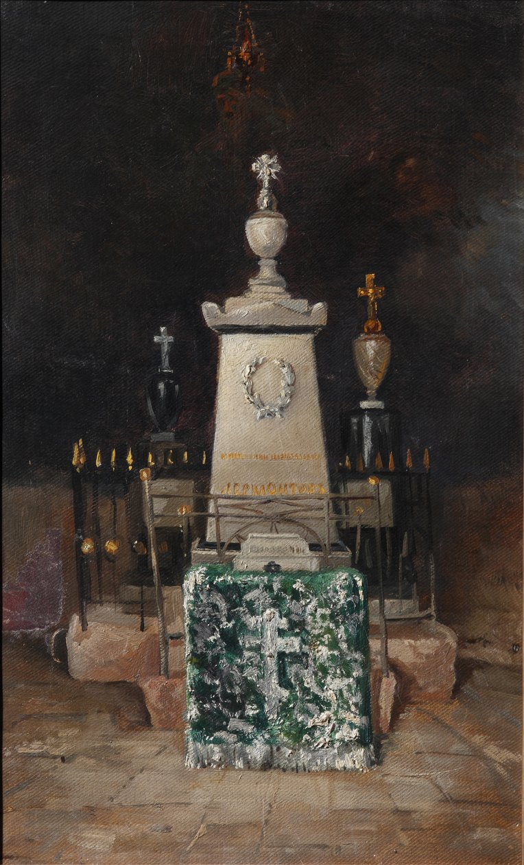 Lermontovs gravsten i Tarkhany, 1883 af A.S. Mezentsov