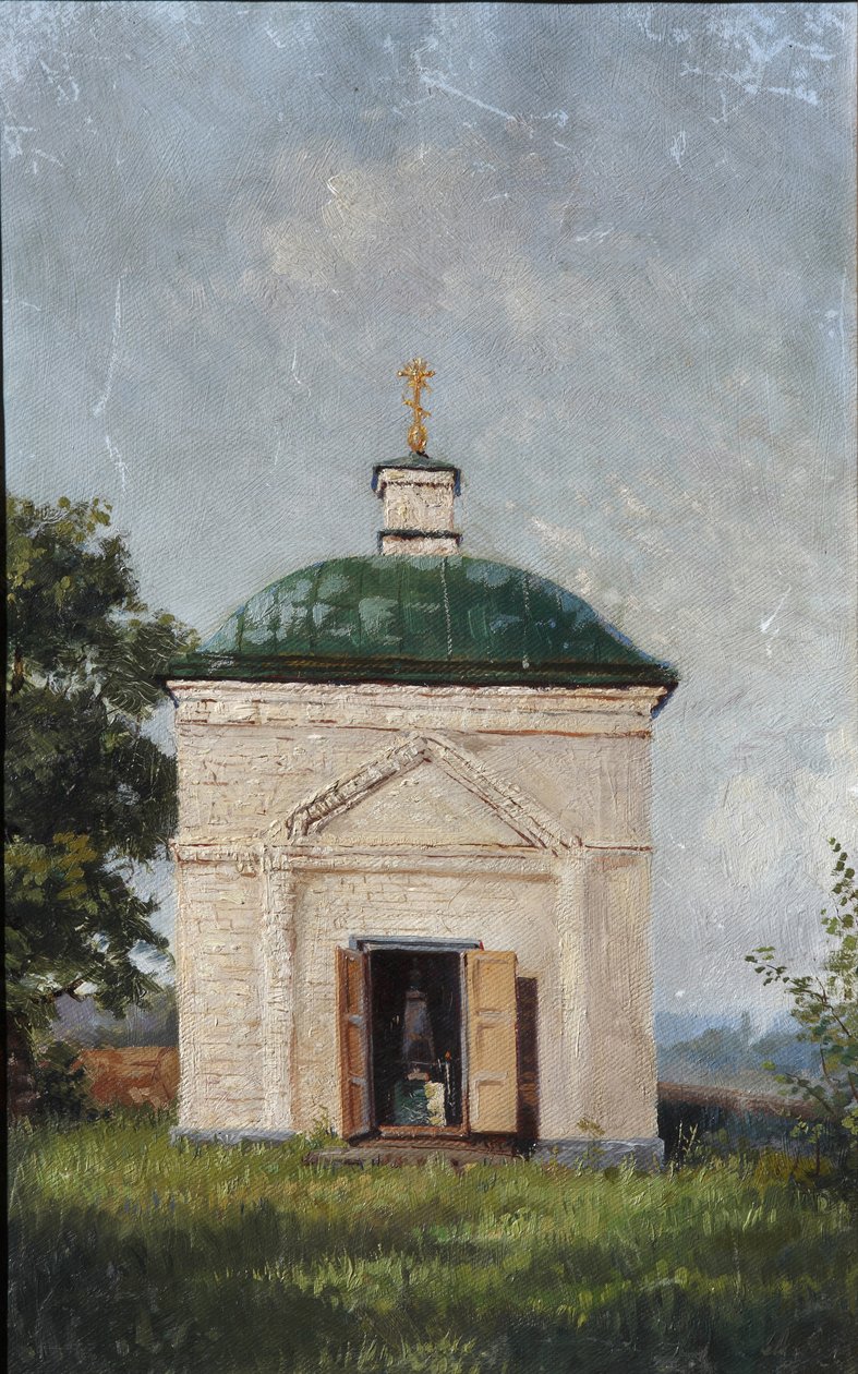 Kryptskapellet af Mikhail Lermontov i Tarkhany, 1883 af A.S. Mezentsov