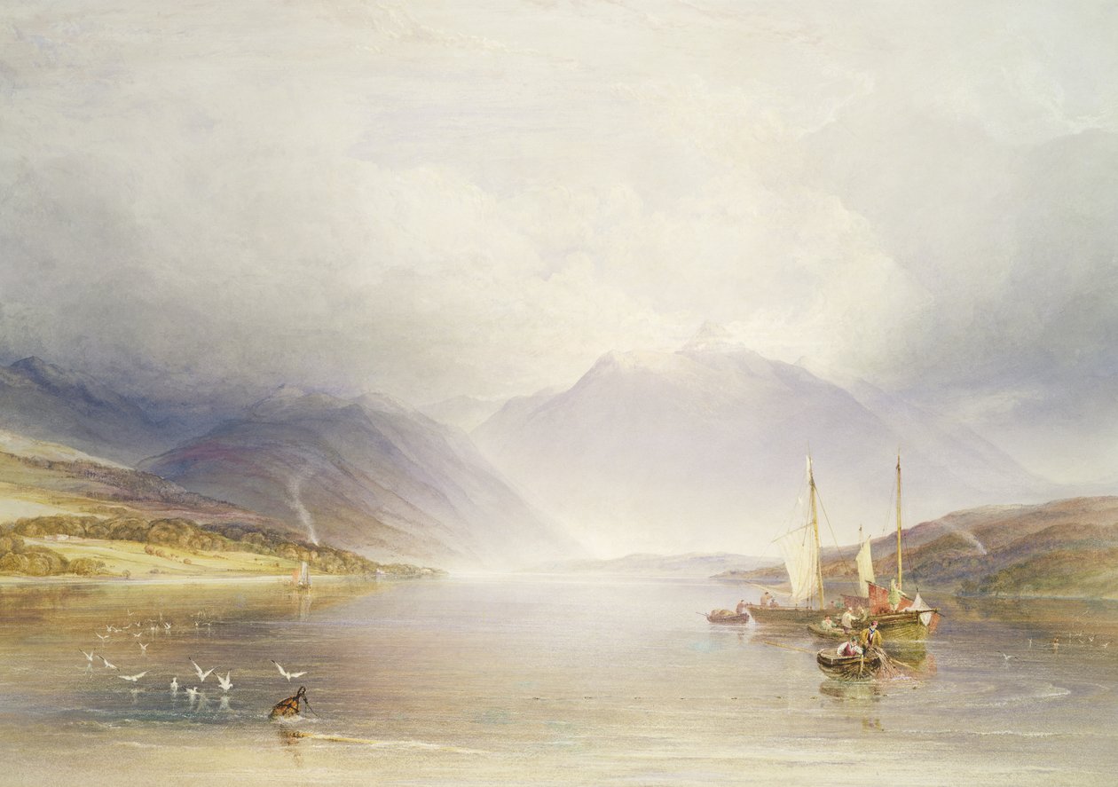 Loch Etive, Argyllshire af A.V. Copley Fielding