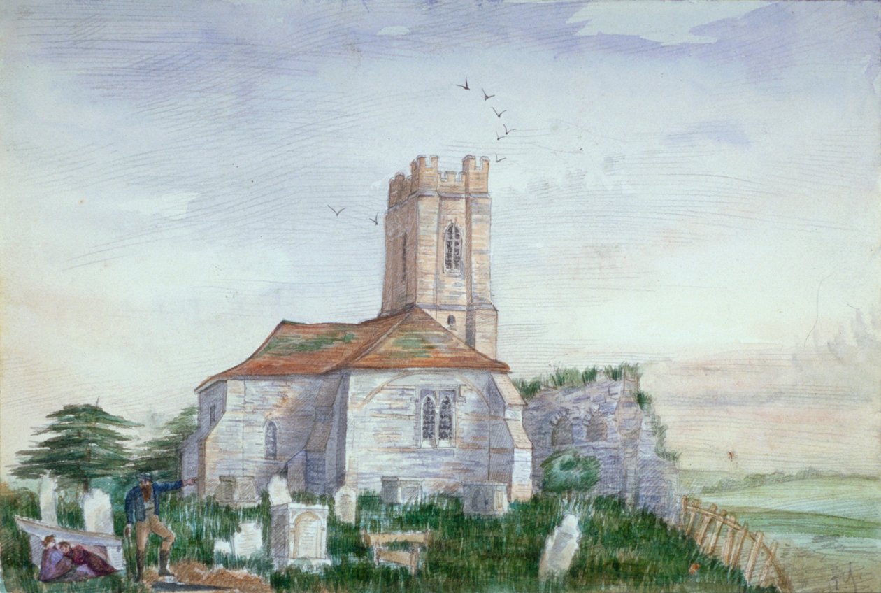 Church of St Nicholas, Plumstead, Kent, c1800 af AY