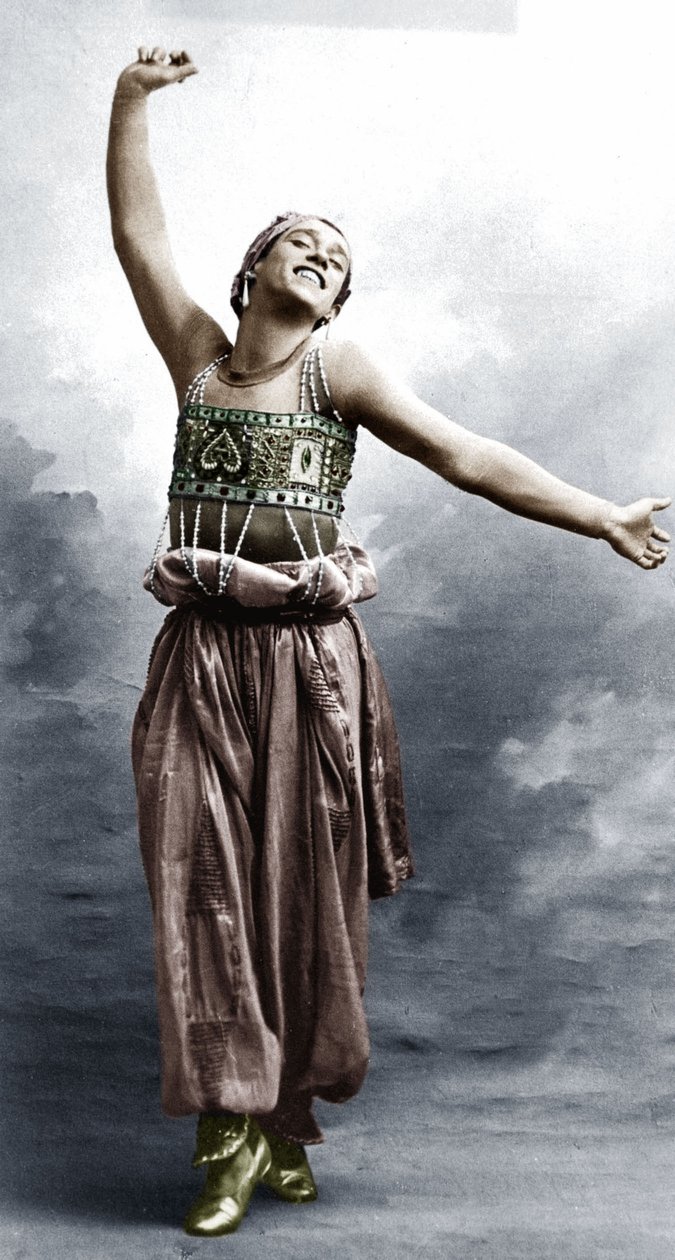 Vaslav Nijinsky i kostume til Sheherazade af A. Bert