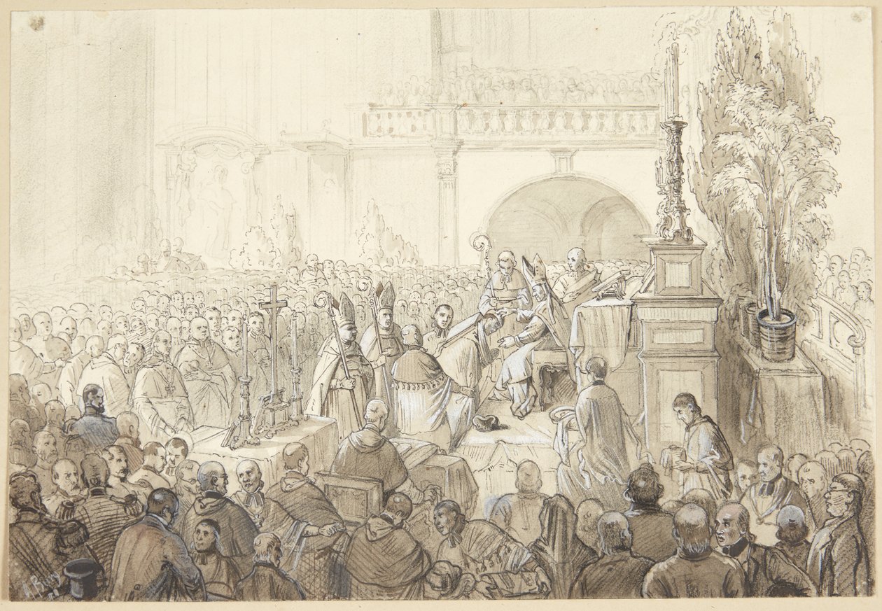 Kirkelig ceremoni af A. Burg