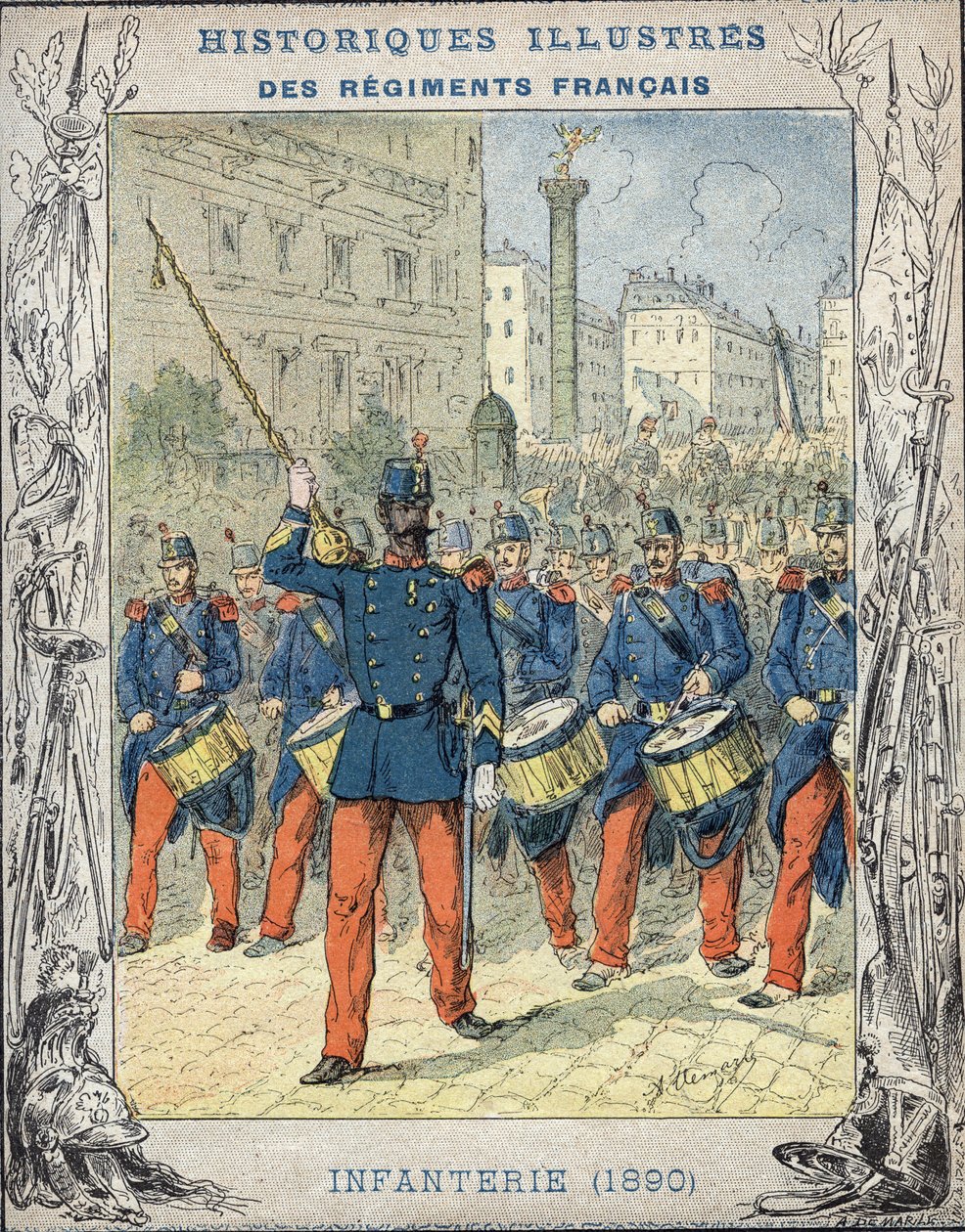 fransk infanteri af A. Demarle