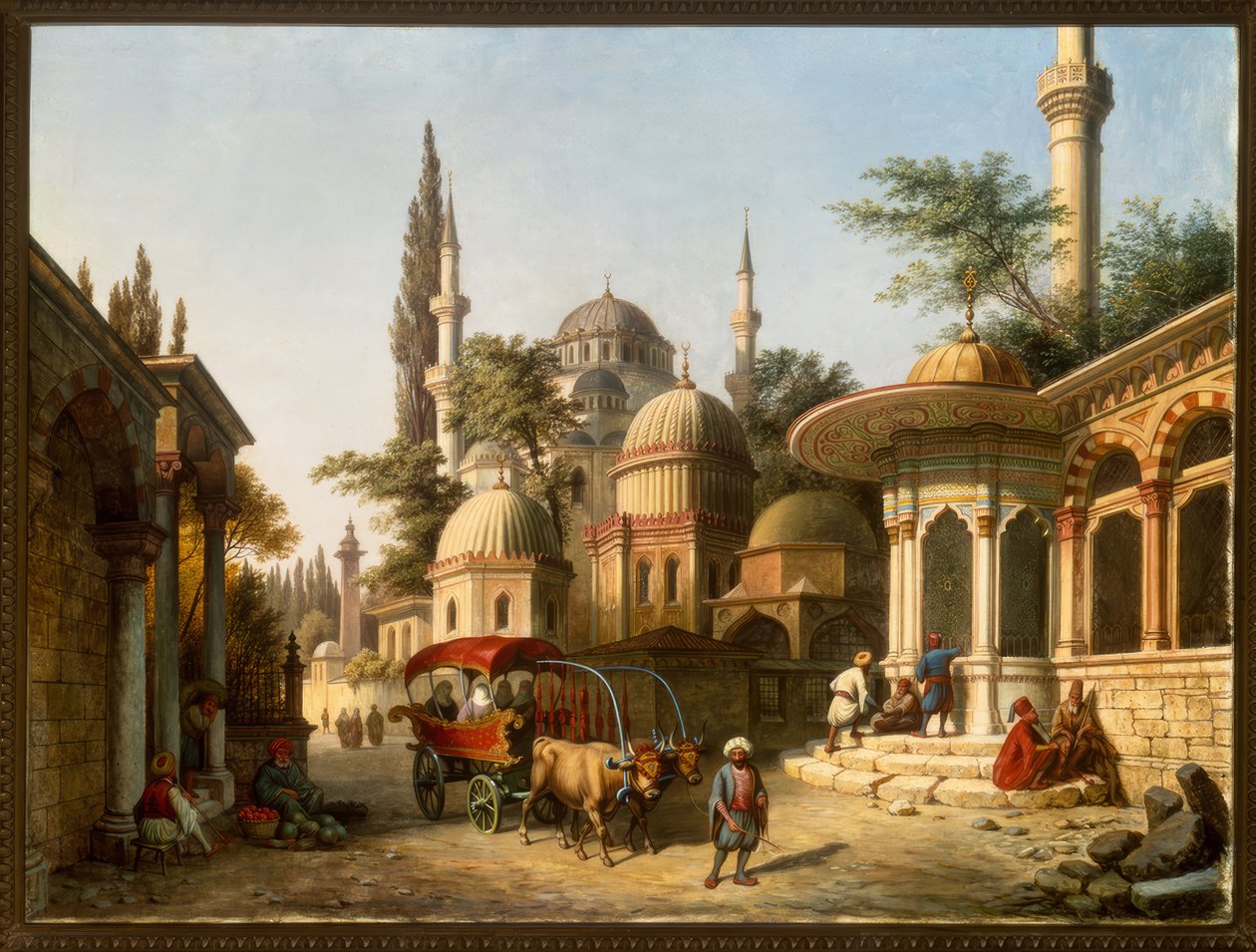 Udsigt over en moské i Istanbul af A. Finke