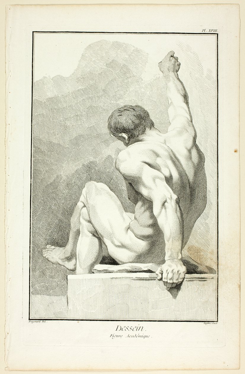 Design: Akademisk figur, fra Encyclopédie af A. J. Defehrt