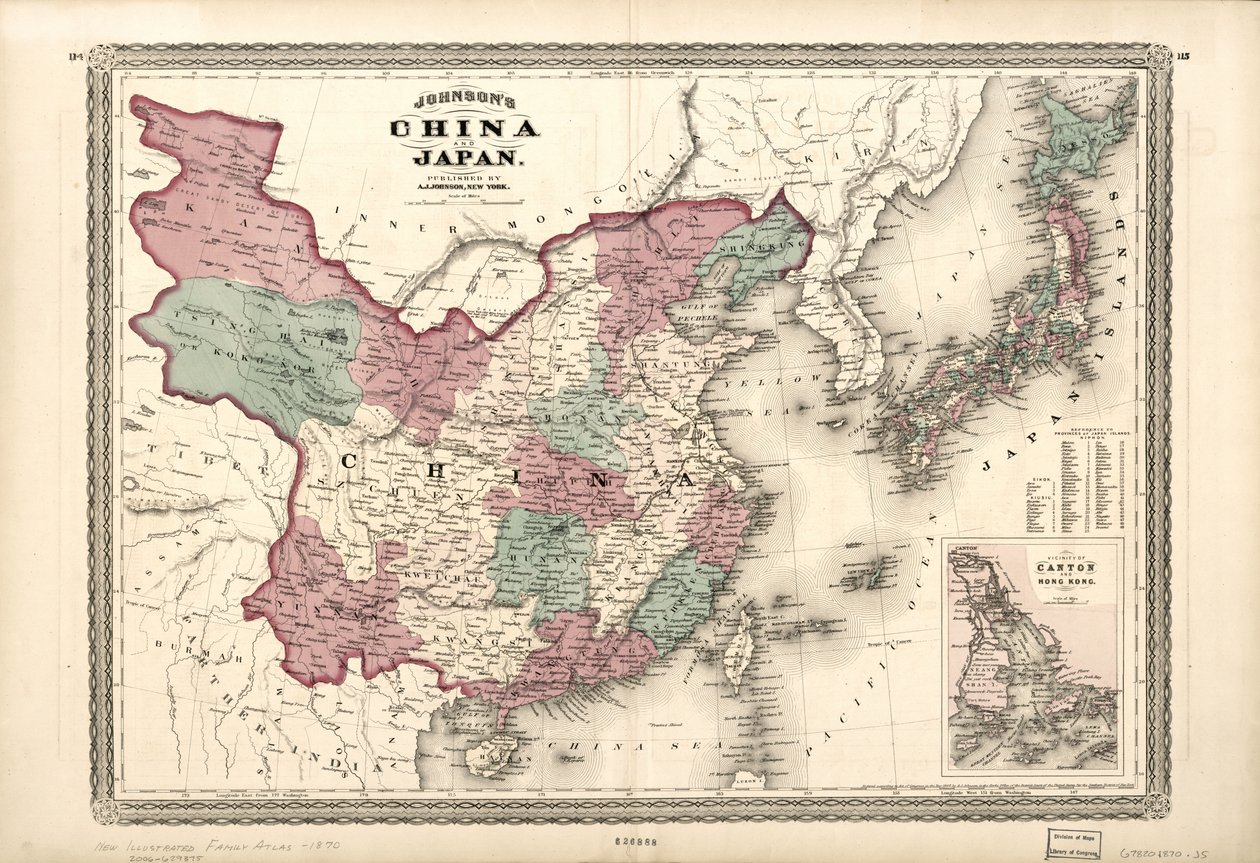 Johnsons Kina og Japan. af A. J. Johnson