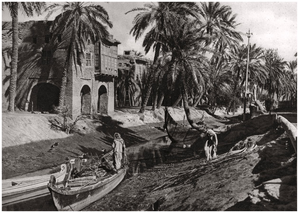 Serai Creek, Basra, Irak, 1925 af A. Kerim