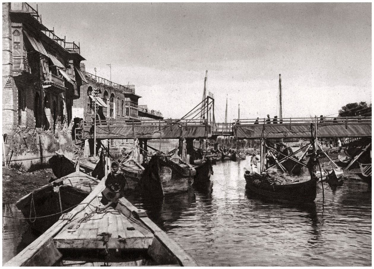Whiteley Bridge, Ashar Creek, Basra, Irak, 1925 af A. Kerim