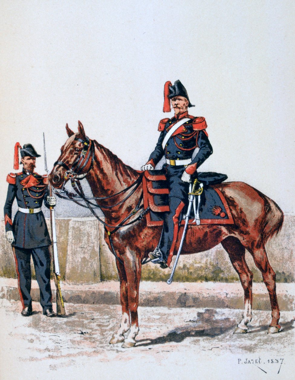 Den parisiske republikanske garde, 16. maj 1848 - 1. februar 1849 1887 af A. Lemercier