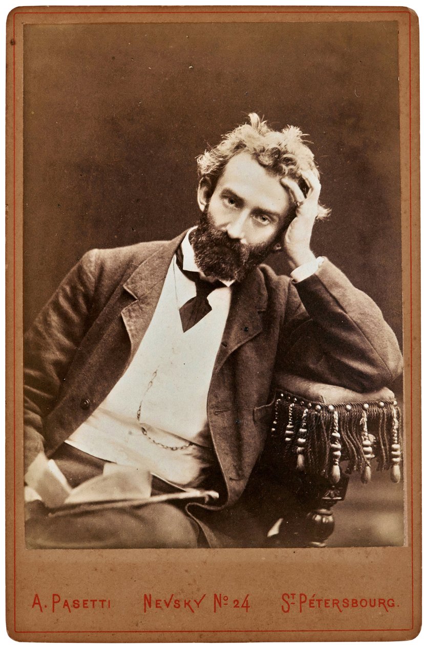 Portræt af Nicholas Miklouho-Maclay (1846-1888) - Nikolai Mikloukho-Maclai - ukrainsk-russisk etnolog, antropolog og biolog. Fotostudie A. Pasetti State Friluftsmuseum Spasskoye-Lutovinovo af A. Pasetti Photo Studio