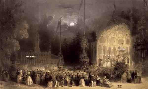Chateau des Fleurs, Champs Elysees, trykt af Auguste Bry (litho) af A Provost